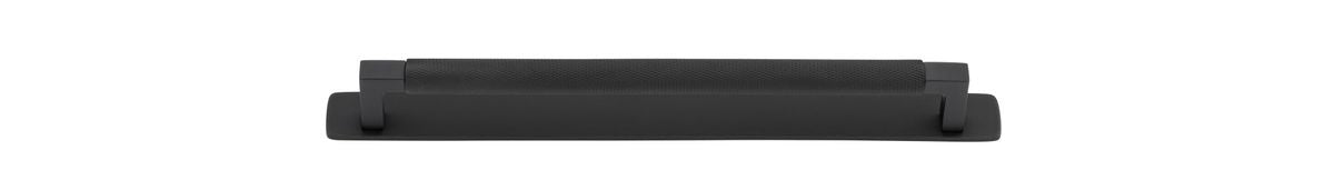 Iver Brunswick Cabinet Pull Centre to Centre 160mm,256mm,320mm, 450mm Matt Black - With Backplate & No Backplate