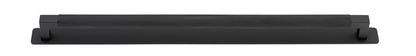 Iver Brunswick Cabinet Pull Centre to Centre 160mm,256mm,320mm, 450mm Matt Black - With Backplate & No Backplate
