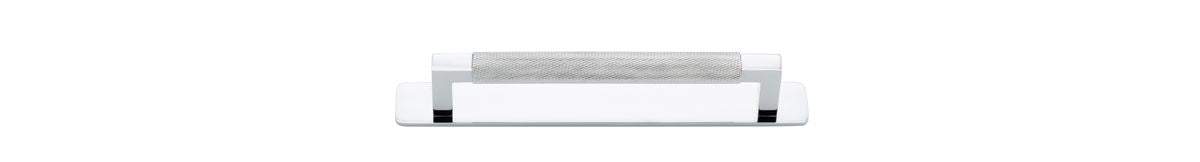 Iver Brunswick Cabinet Pull Centre to Centre 160mm,256mm,320mm, 450mm Polished Chrome - With Backplate & No Backplate