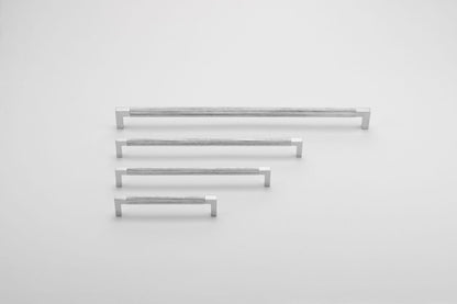 Iver Brunswick Cabinet Pull Centre to Centre 160mm,256mm,320mm, 450mm Brushed Chrome - With Backplate & No Backplate