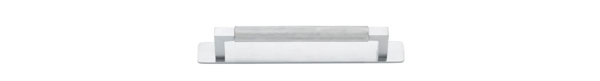 Iver Brunswick Cabinet Pull Centre to Centre 160mm,256mm,320mm, 450mm Brushed Chrome - With Backplate & No Backplate