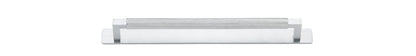 Iver Brunswick Cabinet Pull Centre to Centre 160mm,256mm,320mm, 450mm Brushed Chrome - With Backplate & No Backplate
