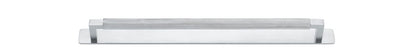 Iver Brunswick Cabinet Pull Centre to Centre 160mm,256mm,320mm, 450mm Brushed Chrome - With Backplate & No Backplate