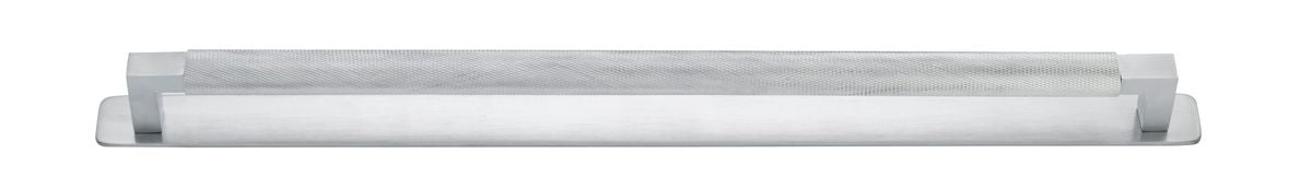 Iver Brunswick Cabinet Pull Centre to Centre 160mm,256mm,320mm, 450mm Brushed Chrome - With Backplate & No Backplate