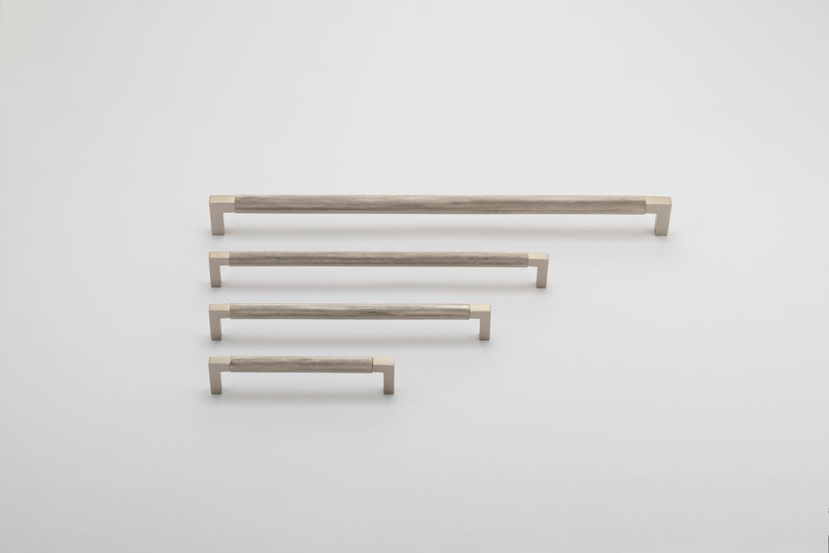 Iver Brunswick Cabinet Pull Centre to Centre 160mm,256mm,320mm, 450mm Satin Nickel - With Backplate & No Backplate