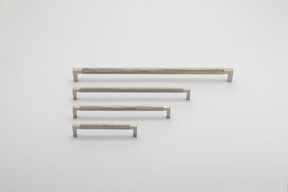 Iver Brunswick Cabinet Pull Centre to Centre 160mm,256mm,320mm, 450mm Satin Nickel - With Backplate & No Backplate