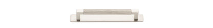 Iver Brunswick Cabinet Pull Centre to Centre 160mm,256mm,320mm, 450mm Satin Nickel - With Backplate & No Backplate