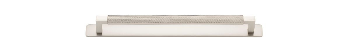 Iver Brunswick Cabinet Pull Centre to Centre 160mm,256mm,320mm, 450mm Satin Nickel - With Backplate & No Backplate
