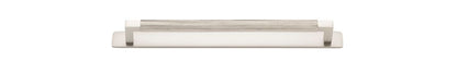 Iver Brunswick Cabinet Pull Centre to Centre 160mm,256mm,320mm, 450mm Satin Nickel - With Backplate & No Backplate
