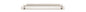 Iver Brunswick Cabinet Pull Centre to Centre 160mm,256mm,320mm, 450mm Satin Nickel - With Backplate & No Backplate