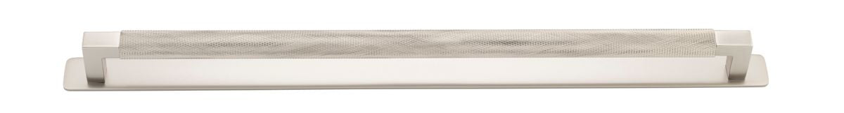 Iver Brunswick Cabinet Pull Centre to Centre 160mm,256mm,320mm, 450mm Satin Nickel - With Backplate & No Backplate