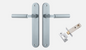 Iver Berlin Door Lever 12266 Oval Backplate Brushed Chrome - Passage ,Privacy & Entrance