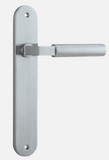 Iver Berlin Door Lever 12266 Oval Backplate Brushed Chrome - Passage ,Privacy & Entrance
