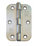 Lohala Pre-Hanging Hinges Stainless Steel 304  89mm x 58mm x 2.0mm ,1/2" Radius & 1/4" Radius Loose Riveted Pin Satin