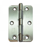Lohala Pre-Hanging Hinges Stainless Steel 304  89mm x 58mm x 2.0mm ,1/2" Radius & 1/4" Radius Loose Riveted Pin Satin