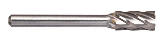 Trucut Heavy Duty Alpha 1/4" Cylindrical Burr Aluminium Cut - 1/4" Shank