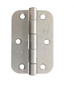 Lohala Pre-Hanging Hinge Steel 89mm x 58mm x 2mm , 1/2" Radius Lacquered (Greased Pin) -Available in 7 Colours : Antique Brass ,Black Electroplate ,Bronze ,Electro Brass ,Gunmetal Grey Electroplate ,Satin Chrome & Satin Nickel