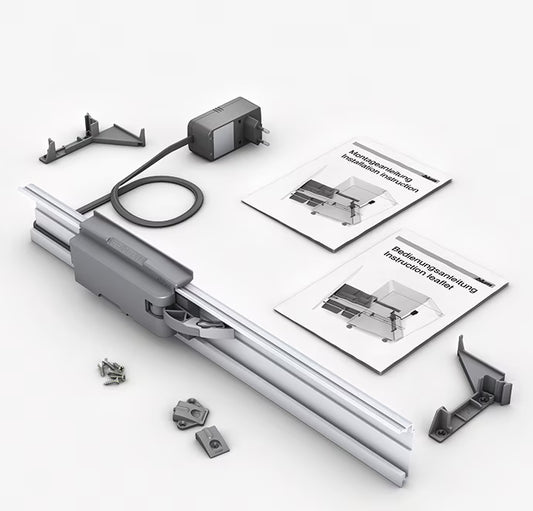 Blum SERVO-DRIVE uno top mount waste bin solution  450mm  & 600mm module for cabinet width: 600 mm