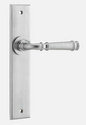 Iver Verona Door Lever 12286 Chamfered Backplate Brushed Chrome - Passage ,Privacy & Entrance