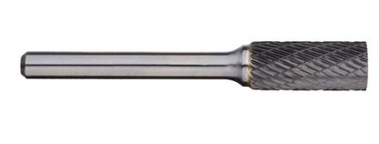 Trucut Heavy Duty Alpha 5/16" & 8mm Cylindrical Burr with End Cut - 1/4" Shank & 6mm Shank