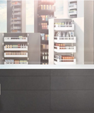 Blum Merivobox Space Tower kitset One door Length 500-550mm ,5 × 40kg , up to 275-600W - Available in Silk White and Orion Grey