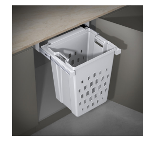 Sige Italian European Easi Lift Laundry Bin Cabinet Minimum 50Litre & 40Litre