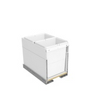 Tanova NZ Simplex Pull Out Kitchen Bin - 350mm and 400mm Cabinet - Drawer Type - Push Open Cabinet - 1 x 18Litre 1 x 50Litre , 2 x 18Litre ,2 x 24Litre ,4 x 6Litre & 4 x 8Litre Bucket White & Grey