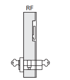 Cavity Slider For Doors Cavilock CL100 Louise Latch One Side Reversible Furniture & Key Both Sides -Polished Brass & Satin Chrome