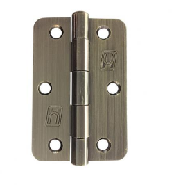 Lohala Pre-Hanging Hinge Steel 89mm x 58mm x 2mm , 1/4" Radius Lacquered (Greased Pin) - Antique Brass ,Black Electroplate ,Bright Nickel ,Bronze & Electro Brass