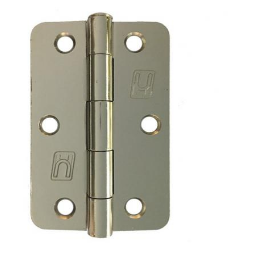 Lohala Pre-Hanging Hinge Steel 89mm x 58mm x 2mm , 1/4" Radius Lacquered (Greased Pin) - Antique Brass ,Black Electroplate ,Bright Nickel ,Bronze & Electro Brass