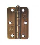 Lohala Pre-Hanging Hinge Steel 89mm x 58mm x 2mm , 1/4" Radius Lacquered (Greased Pin) - Antique Brass ,Black Electroplate ,Bright Nickel ,Bronze & Electro Brass