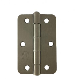 Lohala Pre-Hanging Hinge Steel 89mm x 58mm x 2mm , 1/4" Radius Lacquered (Greased Pin) - Gunmetal Grey Electroplate ,Satin Brass ,Satin Chrome ,  Satin Nickel & Zinc Chromate