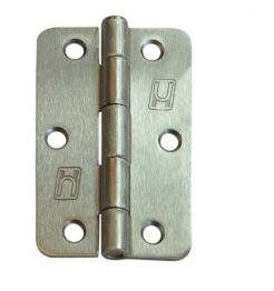 Lohala Pre-Hanging Hinge Steel 89mm x 58mm x 2mm , 1/4" Radius Lacquered (Greased Pin) - Gunmetal Grey Electroplate ,Satin Brass ,Satin Chrome ,  Satin Nickel & Zinc Chromate