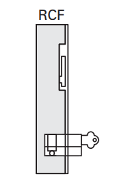Cavity Slider For Doors Cavilock CL100 Louise Latch One Side & Key One Side Reversible Cylinder and Furniture -Polished Brass & Satin Chrome