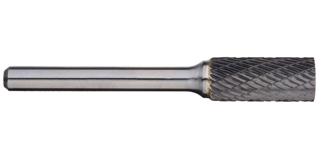 Trucut Heavy Duty Alpha 7/16" Cylindrical Carbide Burr - 1/4" Shank
