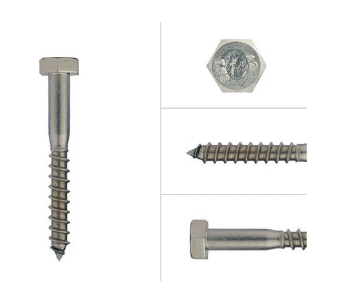 Ecko Coach Screw 316 Stainless Steel M10-50,65,75,100,120,150mm Pack of 50