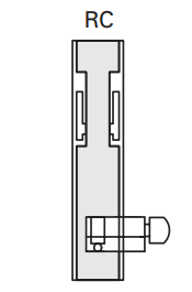 Cavity Slider For Doors Cavilock CL100 Louise Latch Both Sides & Turn One Side Reversible Cylinder -Polished Brass & Satin Chrome