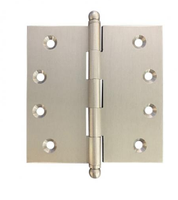 Lohala Hinge Brass 100mm x 100mm x 3.0mm Loose Pin Available in 4 Colours : Brushed Nickel ,Bronze ,Polished lacquered & Satin Chrome