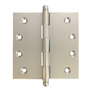 Lohala Hinge Brass 100mm x 100mm x 3.0mm Loose Pin Available in 4 Colours : Brushed Nickel ,Bronze ,Polished lacquered & Satin Chrome