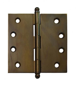 Lohala Hinge Brass 100mm x 100mm x 3.0mm Loose Pin Available in 4 Colours : Brushed Nickel ,Bronze ,Polished lacquered & Satin Chrome