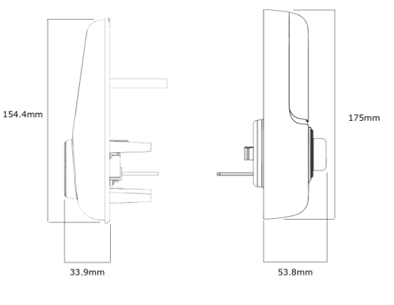YALE ASSURE KEYED SMART-READY LOCK WITH APEX - L142 x 600MM ENTRANCE SET MATT BLACK & SATIN NICKEL