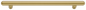 Iver Puerto Cabinet Pull Centre to Centre 128mm,160mm, 256mm,320mm,450mm Available Colours Brushed Gold PVD, Matt Black, Polished Chrome, Satin Nickel, Signature Brass