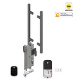 YALE ASSURE SL (Keyless) SMART-READY LOCK WITH APEX L142 x 600 ENTRANCE SET SATIN NICKEL & MATT BLACK