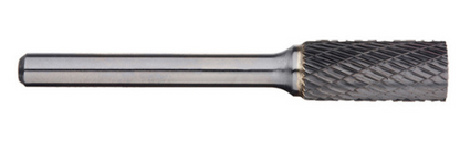 Trucut Heavy Duty Alpha 1/2" Cylindrical Carbide Burr Aluminium Cut - 1/4" Shank & 1/4" Shank 6" Long Series
