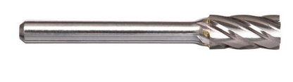 Trucut Heavy Duty Alpha 1/2" Cylindrical Carbide Burr Aluminium Cut - 1/4" Shank & 1/4" Shank 6" Long Series