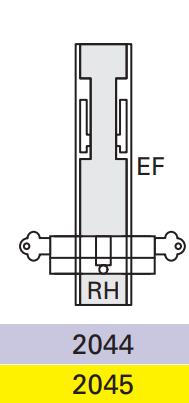 Cavity Slider For Doors Cavilock CL100 Louise Latch Both Sides & Key Both Sides Right Handle & Left Handle Exit Free -Satin Chrome & Polished Brass