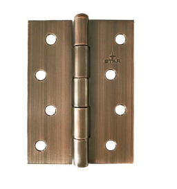 Lohala Hinge Steel 100mm x 75mm x 2.0mm and 102mm x 74mm x 2.0mm Loose Steel Riveted Pin (1840 4") - Bronze, & Zinc Plate