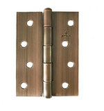 Lohala Hinge Steel 100mm x 75mm x 2.0mm and 102mm x 74mm x 2.0mm Loose Steel Riveted Pin (1840 4") - Bronze, & Zinc Plate