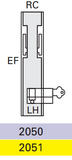 Cavity Slider For Doors Cavilock CL100 Louise Latch Both Sides & Key One Sides Reversible Cylinder Right Handle & Left Handle Exit Free -Satin Chrome & Polished Brass