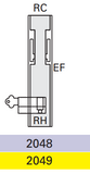 Cavity Slider For Doors Cavilock CL100 Louise Latch Both Sides & Key One Sides Reversible Cylinder Right Handle & Left Handle Exit Free -Satin Chrome & Polished Brass